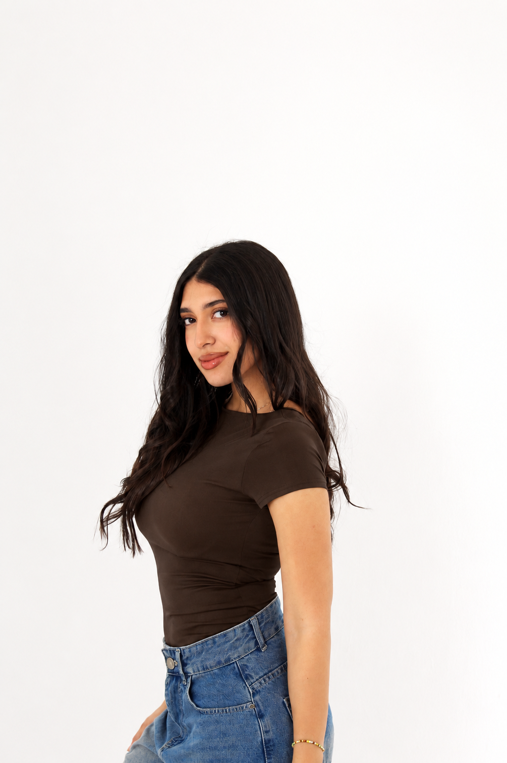 CAIRO Reversible Top in brown