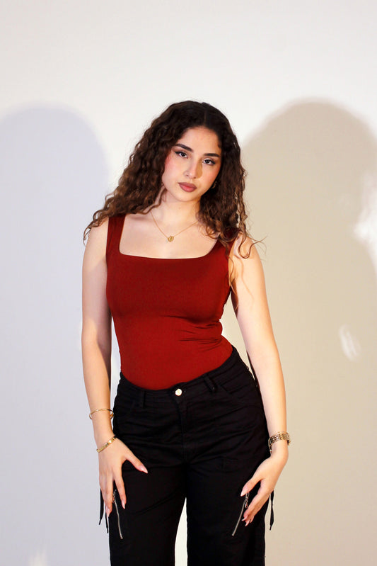 TOKYO Reversible Top in Burgundy