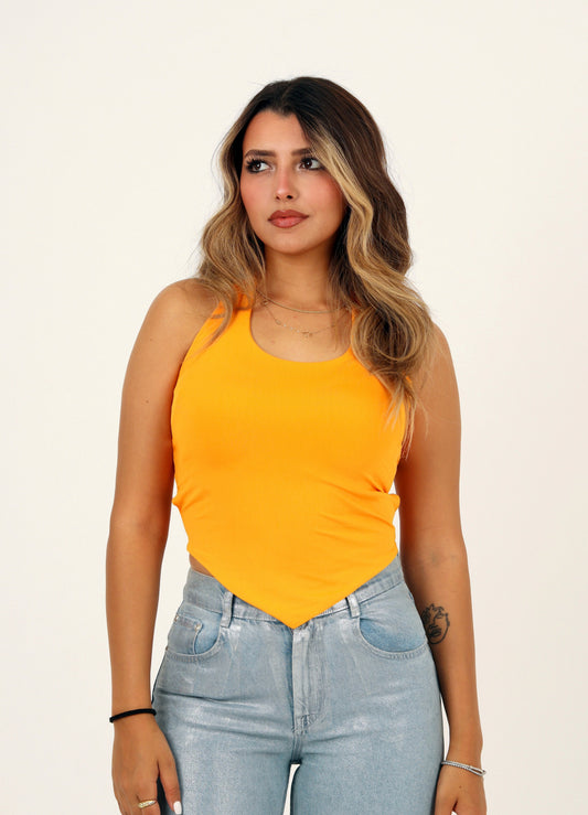Coquette Top in Orange