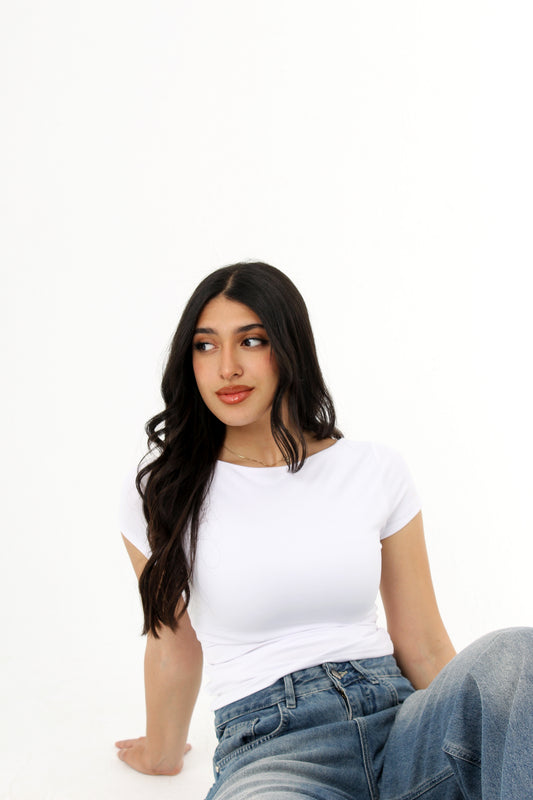 CAIRO Reversible Top in WHITE